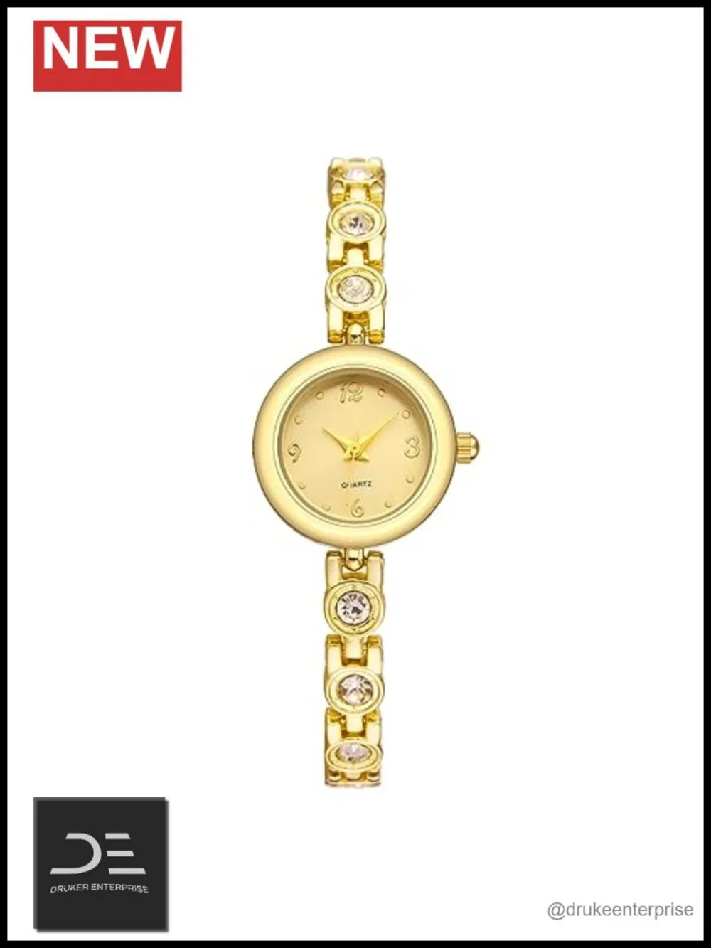 Women's Small Thin Analog Bracelet Quartz Watch 30m Water Resistant